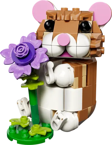 LEGO 31376 Cute Hamster with a Flower