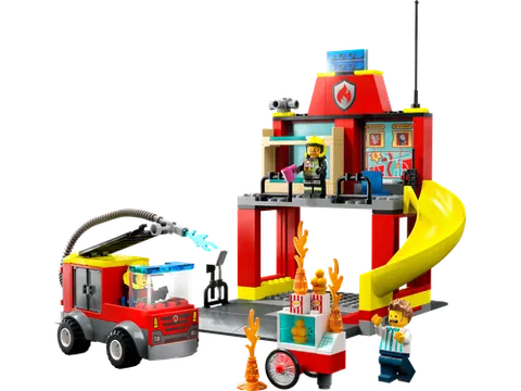 LEGO 60375 Fire Station and Fire Truck