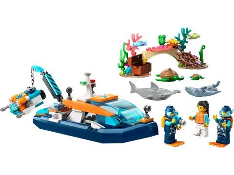 LEGO 60377 Explorer Diving Boat