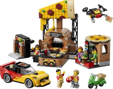 LEGO 60496 Pizza Delivery Experience with Vehicles