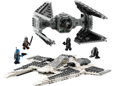 LEGO 75348 Mandalorian Fang Fighter vs. TIE Interceptor